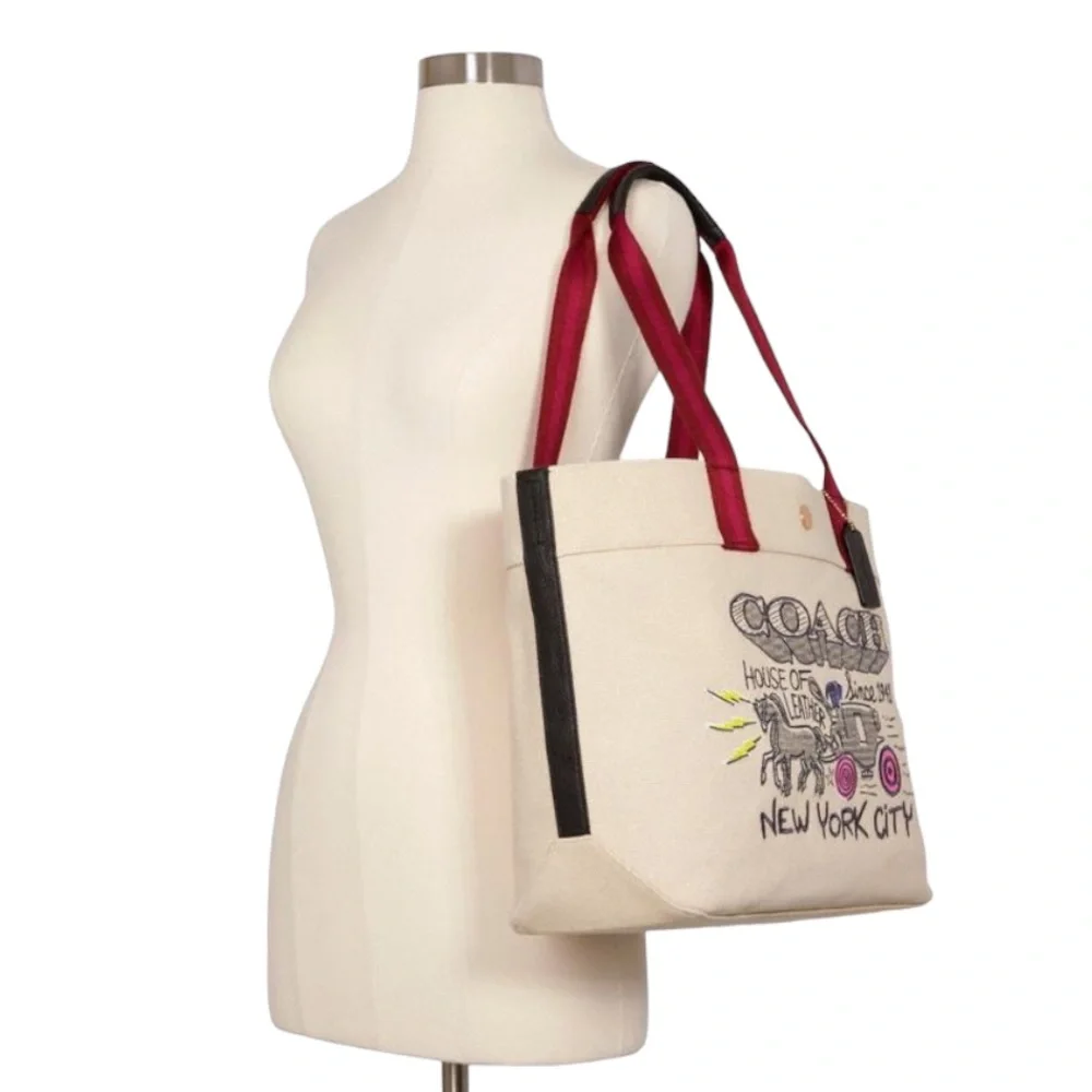 Coach Art School Canvas Tote - Picture 2 of 10